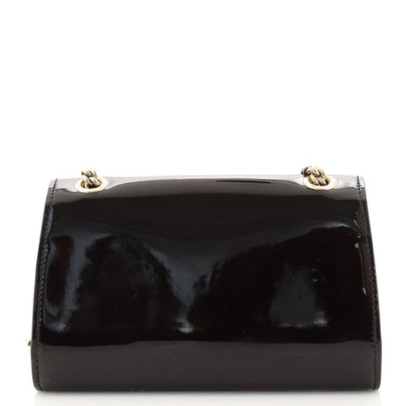 Gucci Emily Chain Flap Bag Patent Small Black - Picture 4 of 9